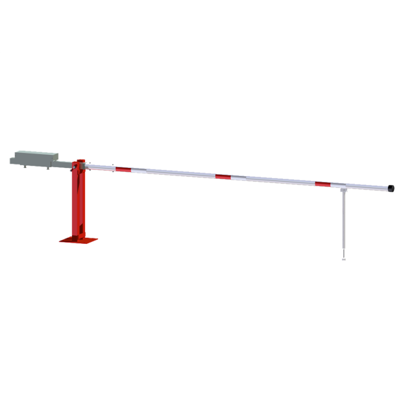 Access barrier with counterweight | and swing post | clear width: 4000 mm | for padlock